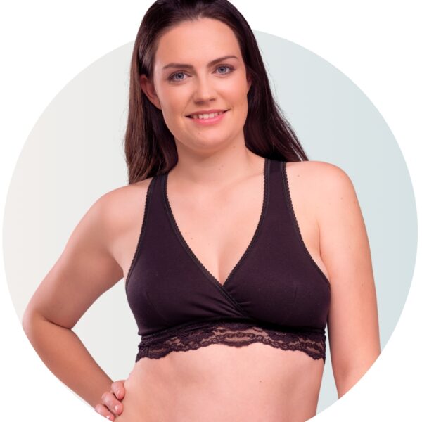 Carriwell Organic Δαντελένιο Σουτιέν Θηλασμού Κρουαζέ