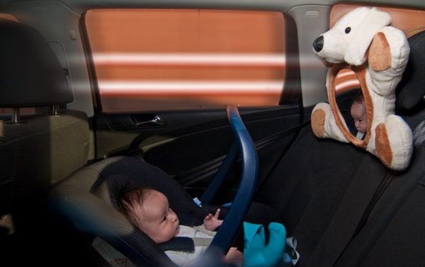 LITTLE LUCA Καθρέφτης Λούτρινο