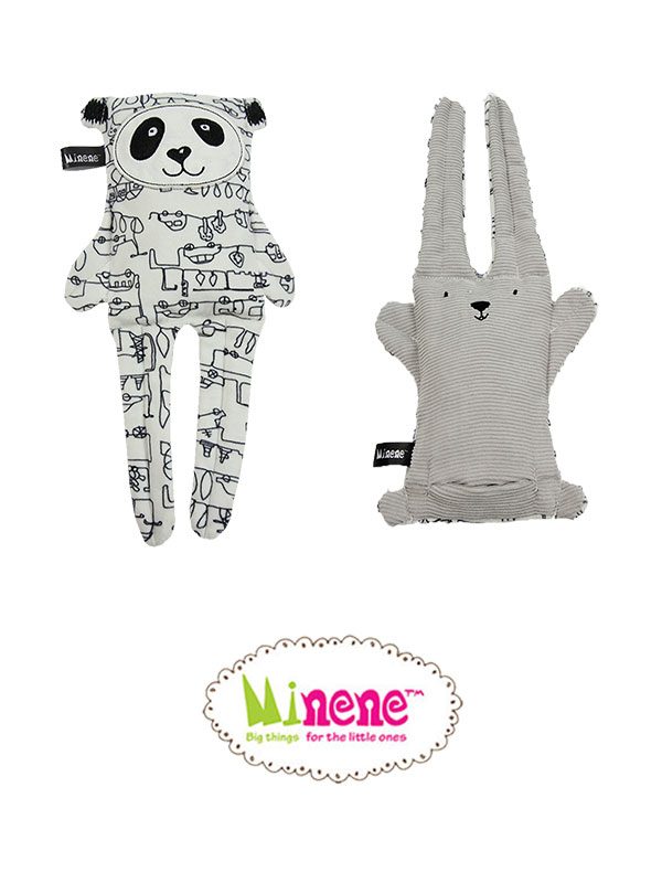 Minene Cuddly Toy Double Side – Grey