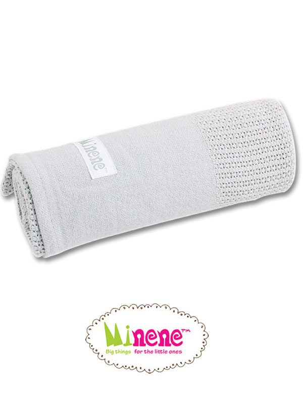 Minene Knitted Blanket White