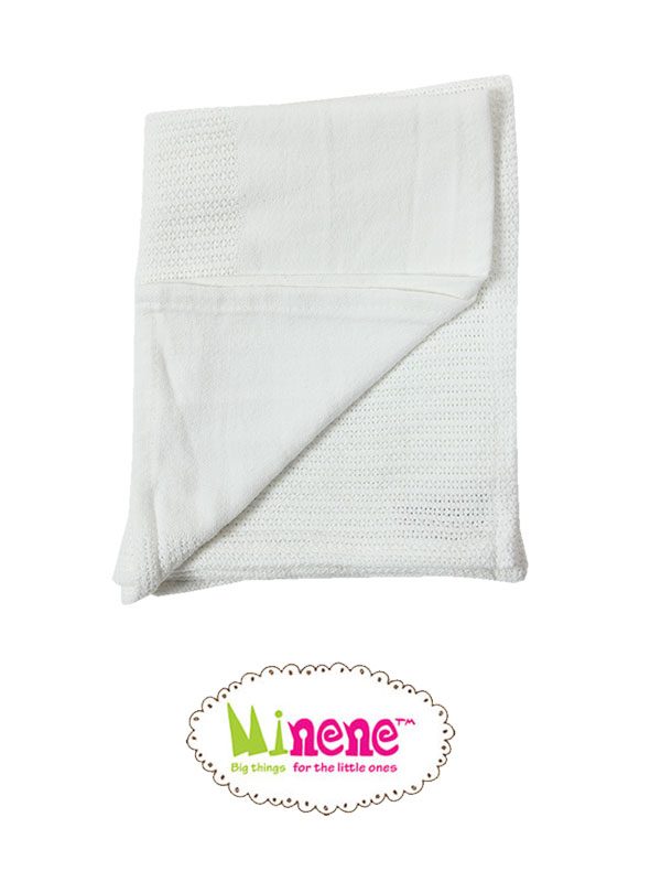 Minene Knitted Blanket White