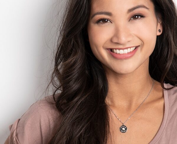 Proud MaMa Κολιέ Steel Silver Marble