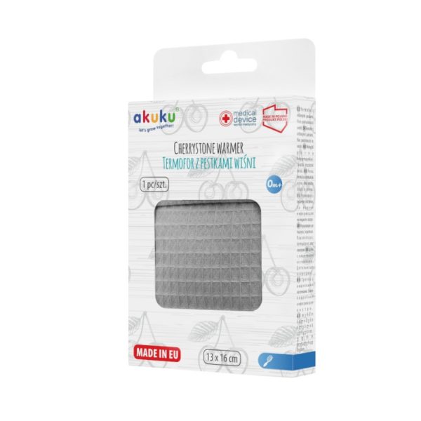 Θερμοφόρα με κουκούτσια από κεράσι 13 Χ 16 - Γκρι