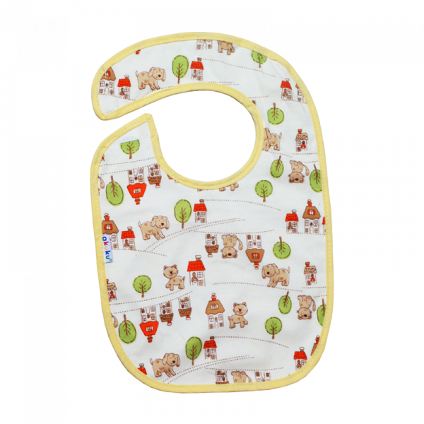 Αδιάβροχη Βαμβακερή Σαλιάρα με Velcro