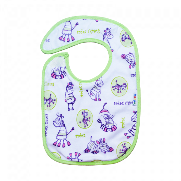 Αδιάβροχη Βαμβακερή Σαλιάρα με Velcro