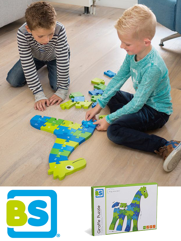 BS Toys – Μεγάλο Ξύλινο Παζλ Καμηλοπάρδαλη