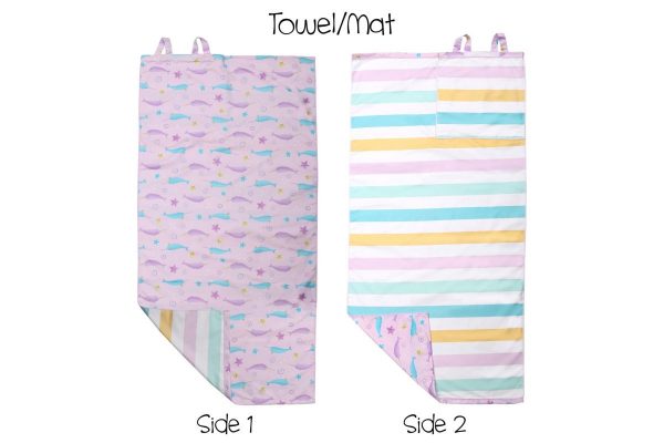 Πετσέτα Παραλίας Backpack – Narwhal/Starfish