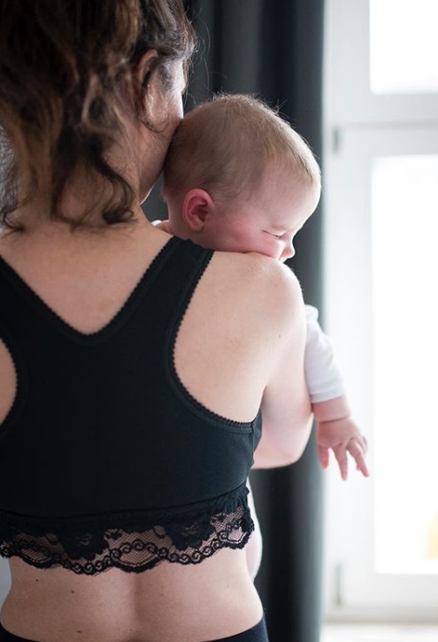 Carriwell Organic Δαντελένιο Σουτιέν Θηλασμού Κρουαζέ