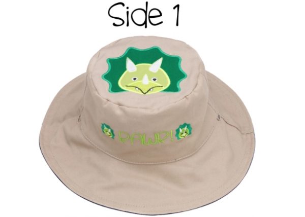 Καπέλο Διπλής Όψης UPF 50+ - Δεινόσαυρος (Cotton)