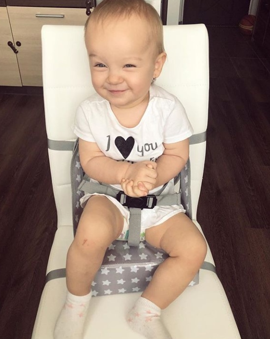 Easy Up (booster φαγητου) Μπλε ριγε