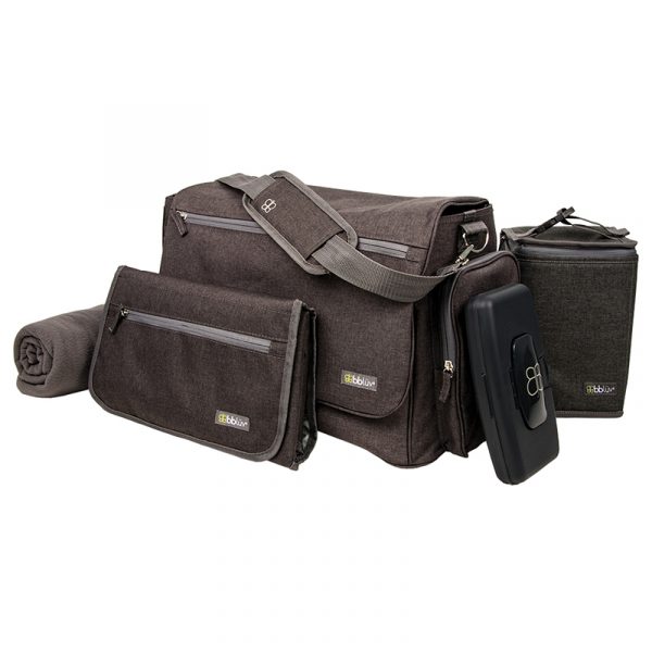 Bbluv Ultra (Charcoal) - Diaper Bag