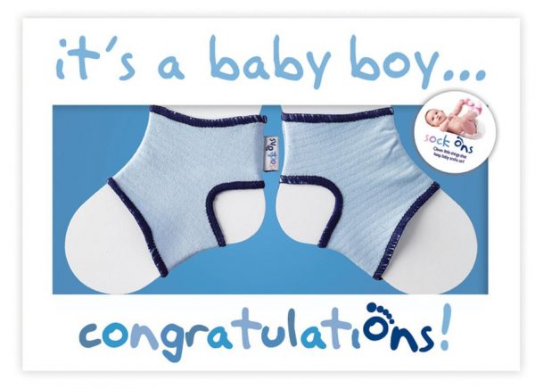 Sock Ons - Congratulations Card