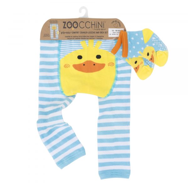 Grip+Easy Crawler Pants & Socks Set -  Puddles the Duck