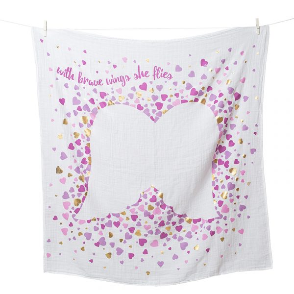 Lulujo  Mουσελίνα Φωτογράφισης + Κάρτες - With Brave Wings She Flies