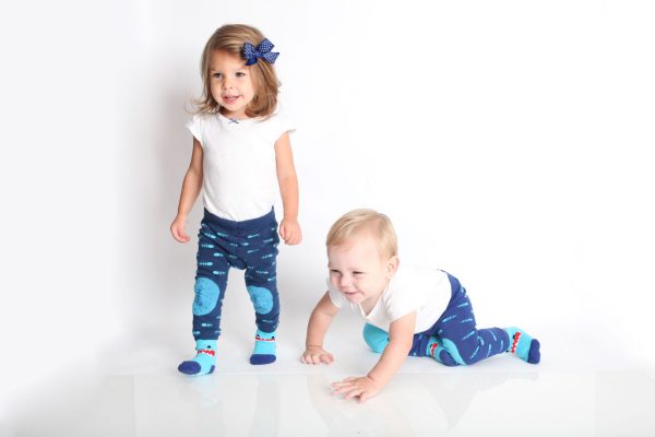Grip+Easy Crawler Pants & Socks Set -  Sherman the Shark