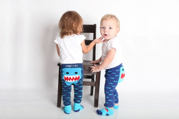 Grip+Easy Crawler Pants & Socks Set -  Sherman the Shark
