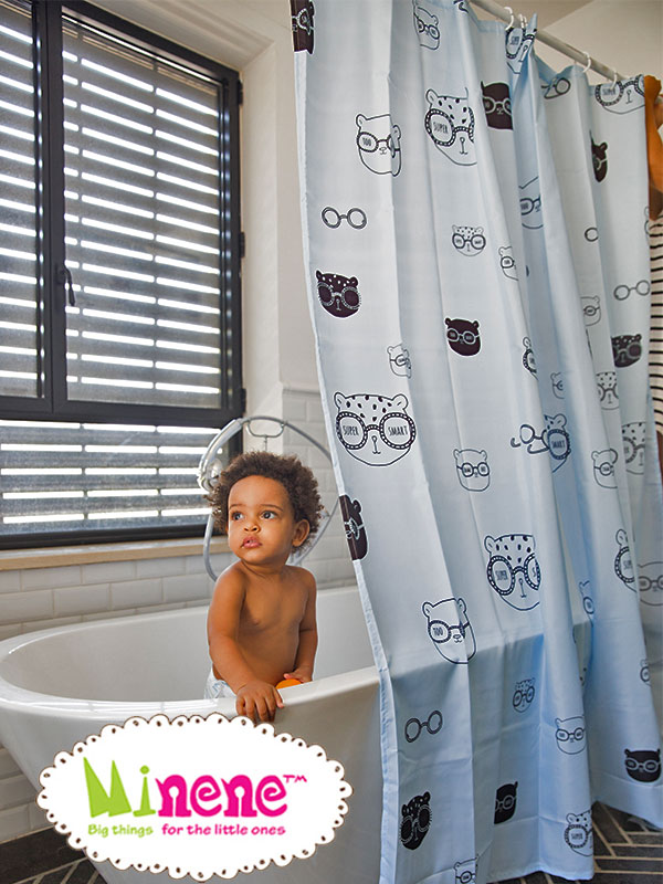 Minene Κουρτίνα Μπάνιου Blue