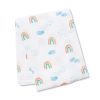 Lulujo Μουσελίνα – Rainbow Sky Swaddling Blanket