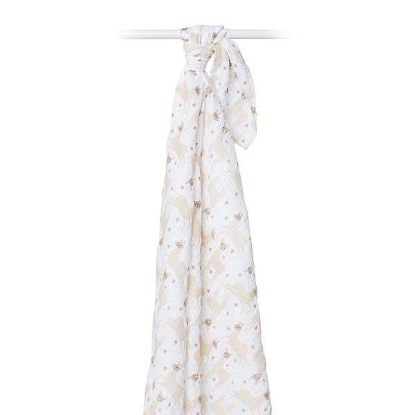 Lulujo Μουσελίνα – Modern Llama Swaddling Blanket