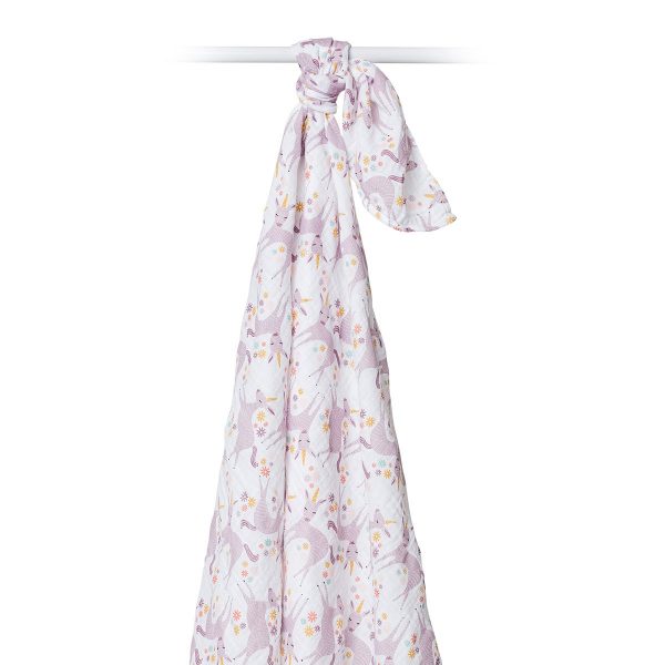 Lulujo Μουσελίνα – Modern Unicorn Swaddling Blanket
