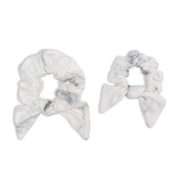 Lulujo Bamboo Mommy + Me Scrunchies – Marble