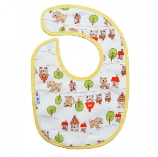 Αδιάβροχη Βαμβακερή Σαλιάρα με Velcro