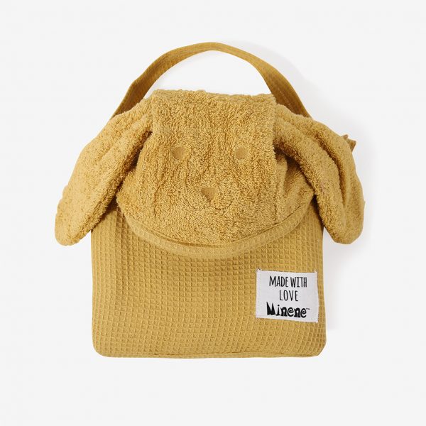 Cuddly Towel Minene (Πετσέτα 2 σε 1) Ώχρα