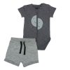 Minene Baby Set Grey Printed