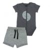 Minene Baby Set Grey Printed