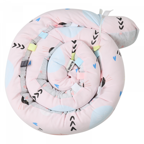 Minene Πολυχρηστικό Μαξιλάρι - Snuggly Snake Cotton Kitten