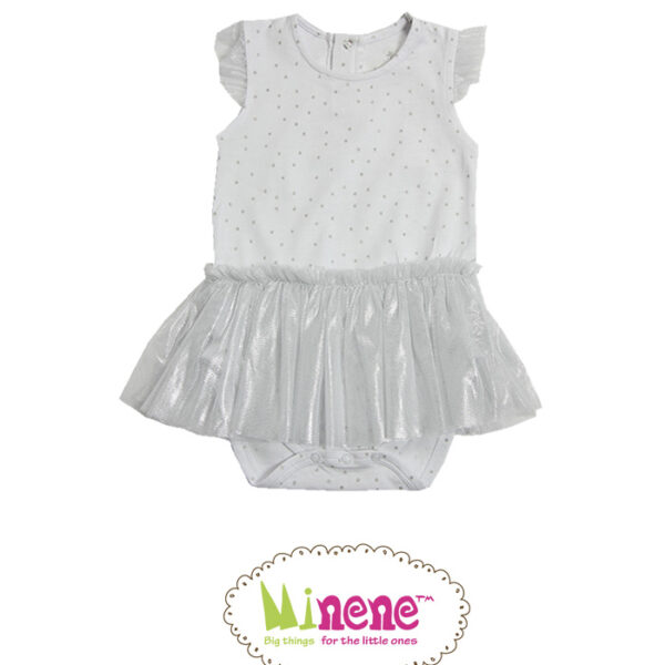 Minene Φορμάκι Shiny Ασημένιο Πουά