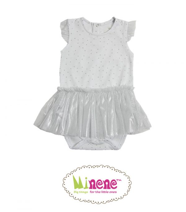 Minene Φορμάκι Shiny Ασημένιο Πουά