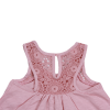 Minene Φόρεμα Ροζ με Δαντέλα