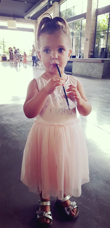 Minene Φόρεμα Ροζ Ανοιχτό με Τούλι