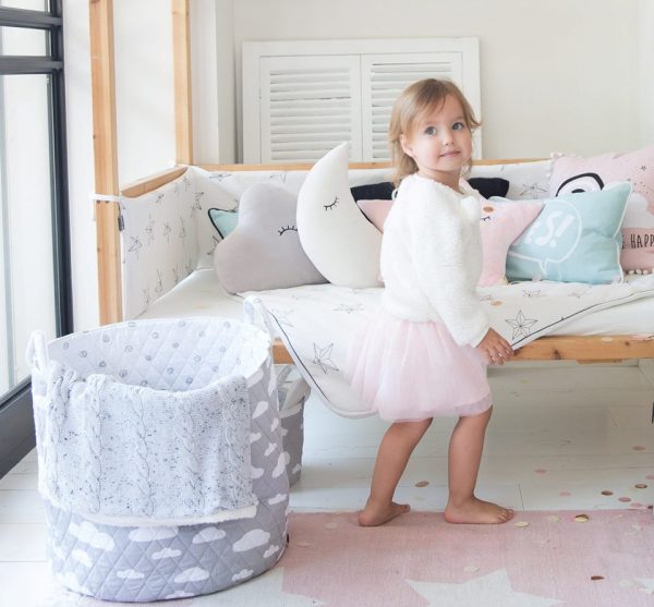 Minene Καλαθάκι Grey Cloud