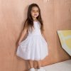 Minene Φόρεμα Melange Grey με Shiny Τούλι