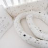 Minene Πολυχρηστικό Μαξιλάρι - Snuggly Snake Jersey Γκρι Αστέρια