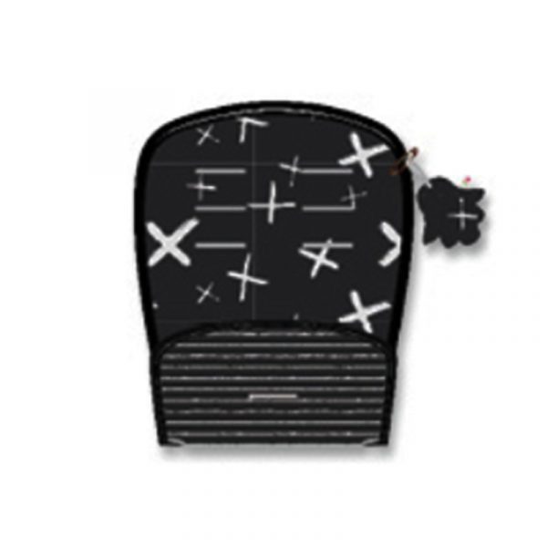 Κάλυμμα με επωμίδες Ασπρόμαυρο "X"