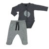 Minene Baby Set Grey Printed