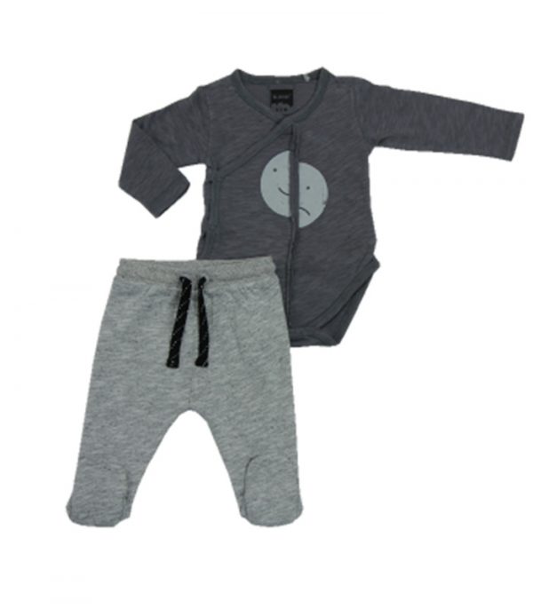 Minene Baby Set Grey Printed