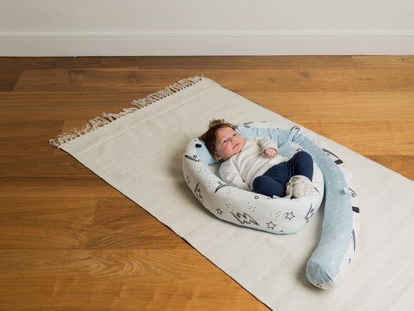 Minene Πολυχρηστικό Μαξιλάρι - Snuggly Snake Cotton Black & White