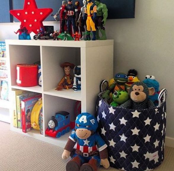 Minene Καλάθι Μπλε Αστέρια