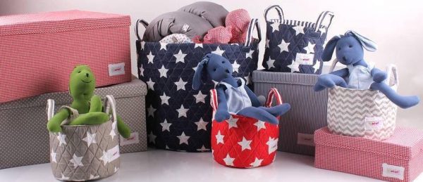 Minene Καλαθάκι Ροζ Αστέρια