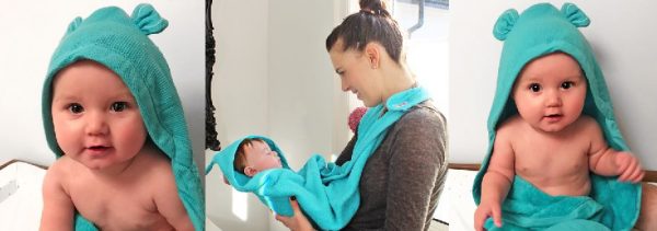 Minene Πετσετα για νεογεννητο Πρασινο (αρκουδακι)