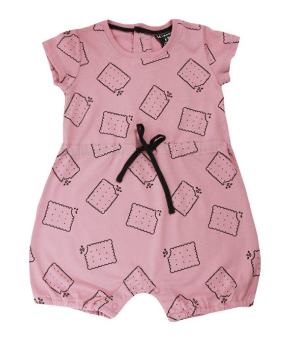 Minene Baby Overall 3/4 Μπισκοτάκι Girl