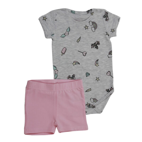 mn2814100104 Minene Baby Girl Set With Stickers