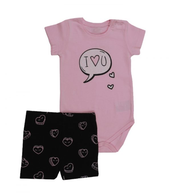 Minene Baby Girl Set "I Love you"