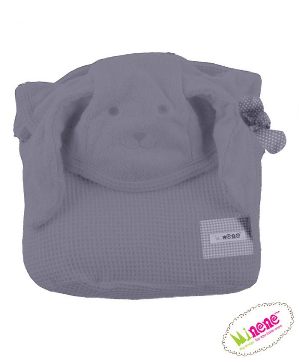 Cuddly Towel Minene (Πετσέτα 2 σε1) - Gray