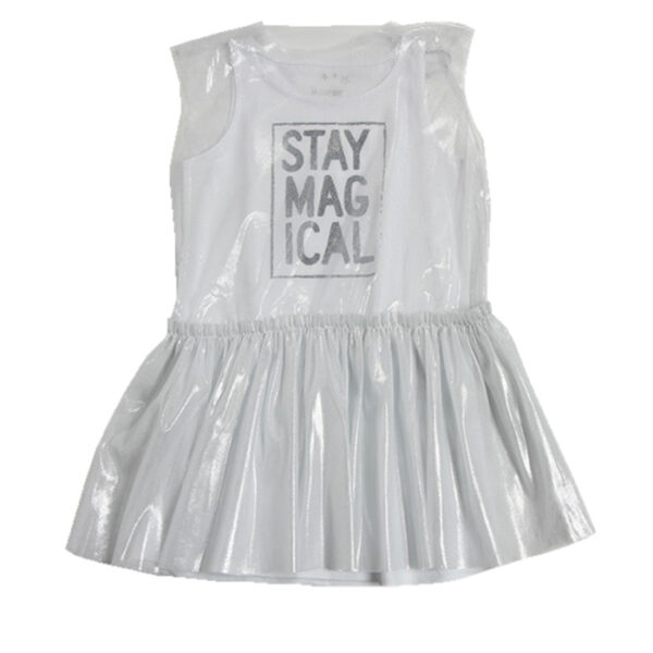 stay-magical Minene Φόρεμα Διπλό Άσπρο με Shiny Τούλι