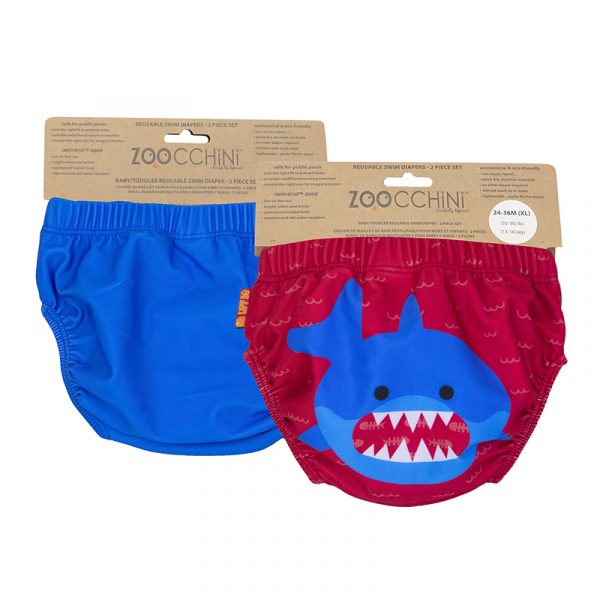 Zoocchini Μαγιώ Πάνα (2pcs Σετ)  - Blue Shark